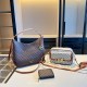 Multicolor Street Simplicity Letter Patchwork Zipper Bags