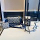 Blue Casual Simplicity Letter Patchwork Zipper Bags
