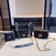 Black Casual Simplicity Letter Patchwork Chains Zipper Bags