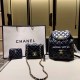 Black Casual Simplicity Letter Patchwork Chains Zipper Bags