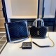 Black Casual Simplicity Letter Patchwork Chains Zipper Bags