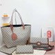 Khaki Casual Simplicity Letter Patchwork Zipper Bags