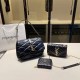 Black Casual Simplicity Letter Patchwork Chains Zipper Bags