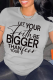 Light Gray Casual Letter Print Basic O Neck T-Shirts