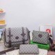 Khaki Casual Street Letter Patchwork Zipper Bags