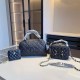 Black Casual Simplicity Letter Patchwork Chains Zipper Bags