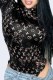 Black Sexy Letter Zipper Swimwears