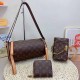 Coffee Street Vintage Letter Patchwork Chains Zipper Bags