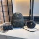 Black Casual Street Letter Patchwork Chains Zipper Bags