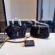 Black Casual Simplicity Letter Patchwork Zipper Bags