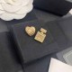 Gold Simplicity Letter Heart Shaped Patchwork Asymmetrical Earrings