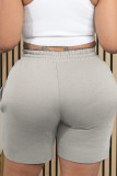 Grey Street Solid Patchwork Draw String Pocket Regular High Waist Conventional Solid Color Bottoms