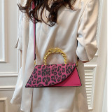 Brown Daily Leopard Patchwork Bags