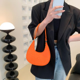 Orange Daily Simplicity Solid Fold Felt Bags
