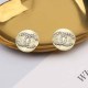Gold Street Simplicity Letter Rhinestone Earrings