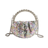Gold Daily Sequins Patchwork Bags