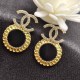 Gold Street Simplicity Letter Patchwork Rhinestone Earrings