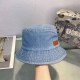 Blue Casual Street Letter Patchwork Hat