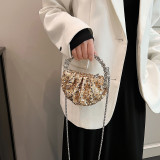 Black Daily Sequins Patchwork Bags