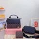 Black Casual Street Letter Patchwork Zipper Bags