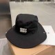 Black Casual Street Letter Embroidered Hat