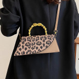 White Daily Leopard Patchwork Bags