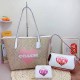 Khaki Casual Street Letter Patchwork Bags