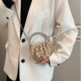 Silver Daily Sequins Patchwork Bags