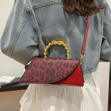 Rose Red Daily Leopard Patchwork Bags