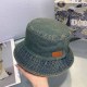 Gray Blue Casual Street Letter Patchwork Hat