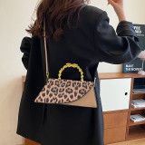 White Daily Leopard Patchwork Bags