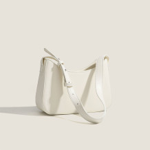 White Daily Simplicity Solid Patchwork Bags