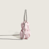 Pink Sweet Simplicity Solid Chains Fold Bags