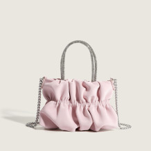Pink Sweet Simplicity Solid Chains Fold Bags