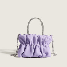 Purple Sweet Simplicity Solid Chains Fold Bags