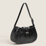 Black Daily Simplicity Solid Metal Accessories Decoration Bags