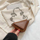 Brown Daily Simplicity Solid Chains Bags