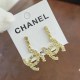 White Street Simplicity Letter Patchwork Rhinestone Earrings