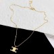 Gold Simplicity Geometric Chains Necklaces