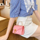 Pink Daily Letter Patchwork Zipper Bags