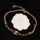 Black Gold Casual Simplicity Letter Patchwork Chains Necklaces