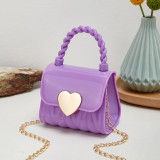 Burgundy Daily Heart Shaped Patchwork Bags