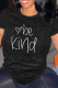 Black Casual Print Patchwork O Neck T-Shirts