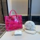 White Rose Red Casual Simplicity Letter Patchwork Chains Zipper Bags