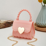 Black Daily Heart Shaped Patchwork Bags