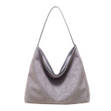 Grey Vintage Rivets Patchwork Bags