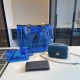 Blue Street Simplicity Letter Patchwork Chains Zipper Bags