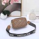 Khaki Casual Street Letter Patchwork Zipper Bags