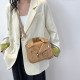Khaki Daily Patchwork Zipper Bags