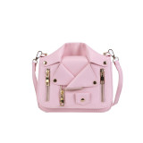 Light Pink Daily Patchwork Zipper Bags